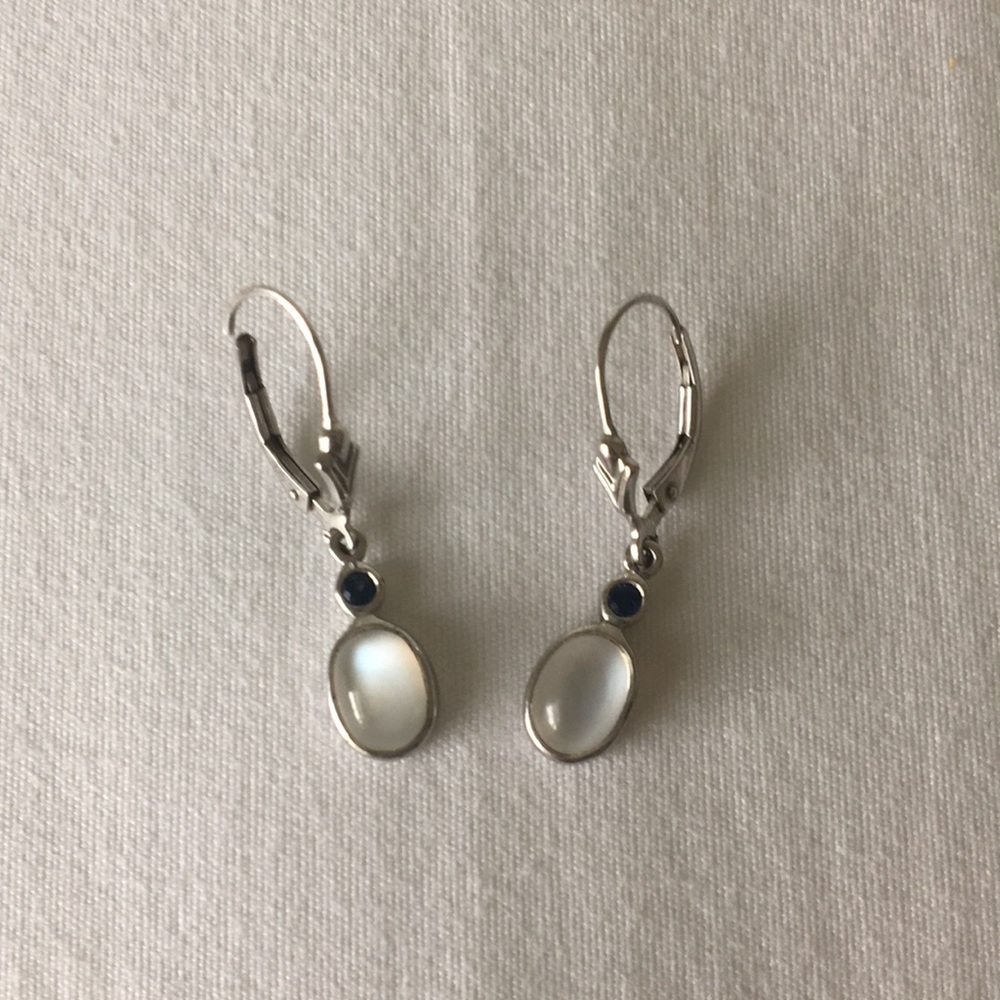 Silver dangle earrings